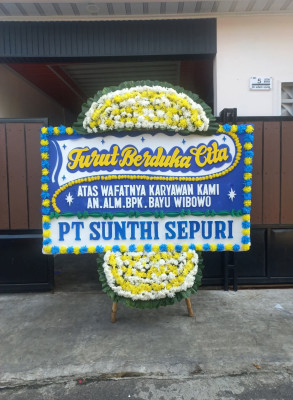 Papan Bunga Duka di Harapanbaru